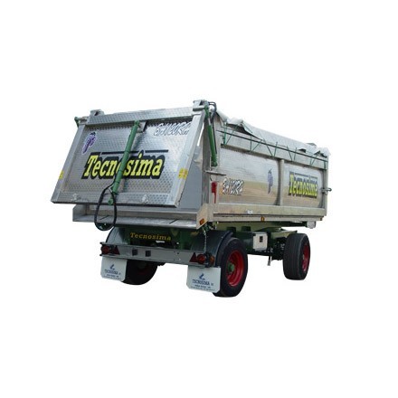 TECNOSIMA RIMORCHI A DUE ASSI CON RALLA PER TRASPORTO UVA, MOSTO D’UVA E LIQUIDI